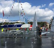 Vilniaus sporto festivalyje i&scaron;kilo buriavimui skirtas stendas