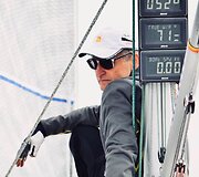Laivo greitis - 0.00. Įgulos nario reakcija į skaičių, kurį prietaisai rodė megatos metu ištikus štiliui 