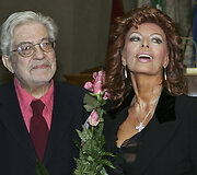 Ettore Scola ir Sophia Loren