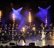 &bdquo;Elvis Presley Show&ldquo; koncerto Mažeikiuose akimirka