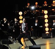 &bdquo;Elvis Presley Show&ldquo; koncerto Mažeikiuose akimirka