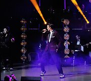 &bdquo;Elvis Presley Show&ldquo; koncerto Mažeikiuose akimirka