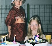 Karolina Toleikytė su broliu Vilmantu