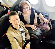 Rimvydas &Scaron;irvinskas su mama Violeta
