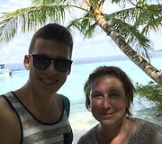 Rimvydas &Scaron;irvinskas su mama Violeta