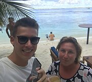 Rimvydas &Scaron;irvinskas su mama Violeta