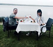 Katažina ir Deivydas Zvonkai prie Lavyso ežero 2016