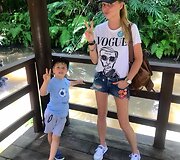 Vaida Skaisgirė su sūnumi Atu
