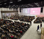 Konferencijos &bdquo;Moters vizija&ldquo; akimirka