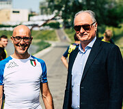 Italas Andrea Ricci irklente nuplaukė nuo Vilniaus iki Kauno