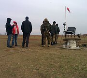 Valdyti bepiločius lėktuvus kariai mokosi Kijevo pakra&scaron;tyje.