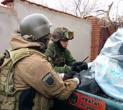 &bdquo;Pravyj Serktor&ldquo; medikų bazė Peskuose.
