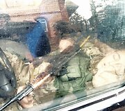 Ukrainos kariuomenės daliniai, įsikūrę Tonenkos gyvenvietėje, &scaron;alia Donecko.