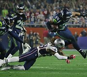 &bdquo;Super Bowl&ldquo; rungtynės tarp Naujosios Anglijos &bdquo;Patriots&ldquo; ir Sietlo &bdquo;Seahawks&ldquo;
