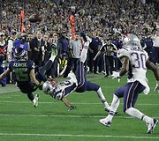 &bdquo;Super Bowl&ldquo; rungtynės tarp Naujosios Anglijos &bdquo;Patriots&ldquo; ir Sietlo &bdquo;Seahawks&ldquo;