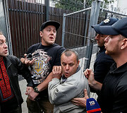 Kijeve aktyvistai užblokavo Rusijos ambasadą