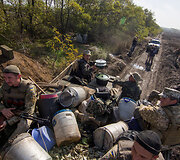 Ukrainos armijos kariai prie Gohdanivkos, 2016 metų spalis