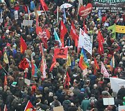 Kairiųjų radikalų protestas Miunchene