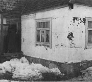 Namas Papi&scaron;kių vienkiemyje, kuriame žuvo Antanas Kraujelis, 1965 m.