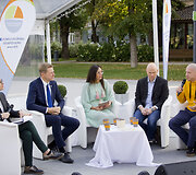 Spaudos konferencija Luki&scaron;kių aik&scaron;tėje