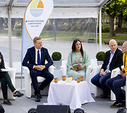 Spaudos konferencija Luki&scaron;kių aik&scaron;tėje