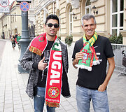 Cristiano Ronaldo gerbėjai prie vie&scaron;bučio