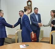 Seimo opozicijos lyderiai susitiko su prezidento patarėjais