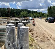 Rekonstruojama sankryža Pilaitėje