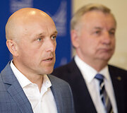 Spaudos konferencija dėl po liūties sutrikusių Registrų centro tvarkomų registrų ir informacinių sistemų veiklos