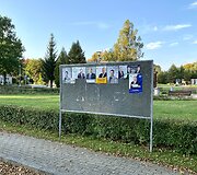 Rinkiminiai plakatai Andrioni&scaron;kyje