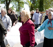Lietuvos jaunimo kryžius Palėvenės bažnyčioje 2010 m.