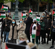 Protesto akcija &bdquo;A&scaron; esu palestinietis&ldquo;