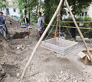 Vilniaus didžiosios sinagogos tyrimų vietoje pristatyti archeologiniai radiniai ir tyrimų rezultatai