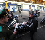Rusų baikeriai nacionalistai nebuvo įleisti į Lenkiją