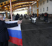 Rusų baikeriai nacionalistai nebuvo įleisti į Lenkiją