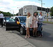 Panevėžyje į abiturientės automobilį atsitrenkė jaunas vairuotojas.