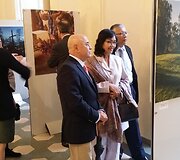 Arūno Baltėno fotografijų paroda &bdquo;Kataliki&scaron;kas liaudies pamaldumas Lietuvoje&ldquo; Vatikano universiteto bibliotekoje