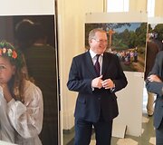 Arūno Baltėno fotografijų paroda &bdquo;Kataliki&scaron;kas liaudies pamaldumas Lietuvoje&ldquo; Vatikano universiteto bibliotekoje
