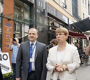 Lietuvos vežėjų piketas prie Europos komisijos atstovybės