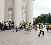 Folkloro ansamblių pasirodymas Katedros aik&scaron;tėje
