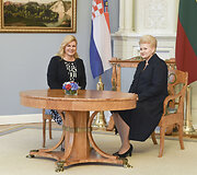 Lietuvos ir Kroatijos prezidenčių Dalios Grybauskaitės ir Kolindos Grabar-Kitarovič susitikimas