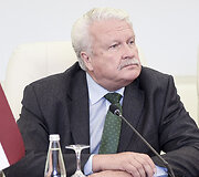 Žemės ūkio ministrės V.Baltraitienės ir Latvijos žemės ūkio ministro J.Duklavs spaudos konferencija