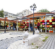 Gėlių pardavėjai džiaugiasi Rugsėjo 1-ąja