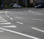 Naujai nužymėta žiedinė sankryža Vilniuje