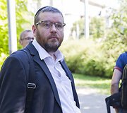  Protesto akcija prie Lietuvos žydų bendruomenės būstinės Vilniuje