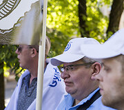  Protesto akcija prie Lietuvos žydų bendruomenės būstinės Vilniuje