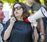  Protesto akcija prie Lietuvos žydų bendruomenės būstinės Vilniuje