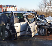 &Scaron;alia Ukmergės &ndash; dviejų automobilių susidūrimas