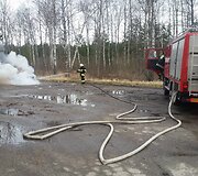 Sudegė lengvasis automobilis
