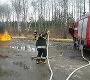 Sudegė lengvasis automobilis